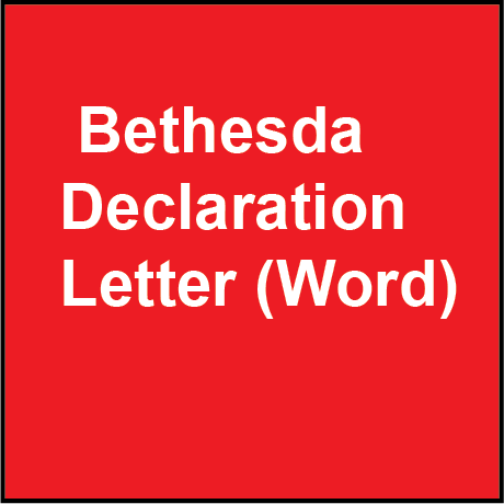 Bethesda Declaration Letter-Word